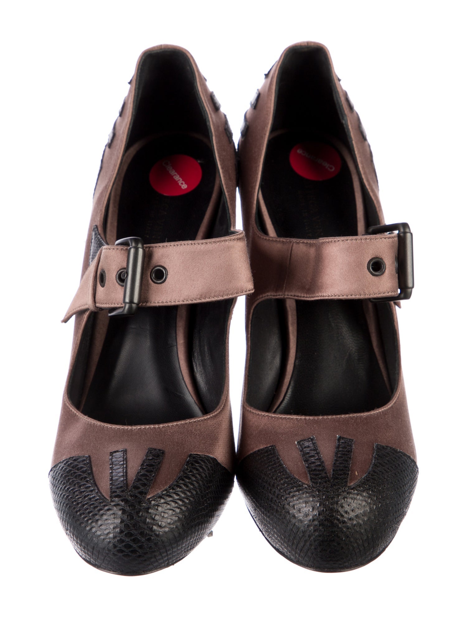 Bottega Veneta Satin Colorblock Pattern Pumps